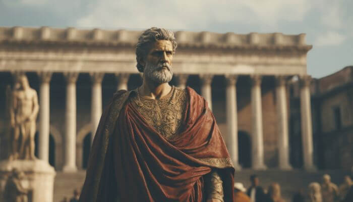 Homem meditando e aprendendo como superar o medo com estoicismo